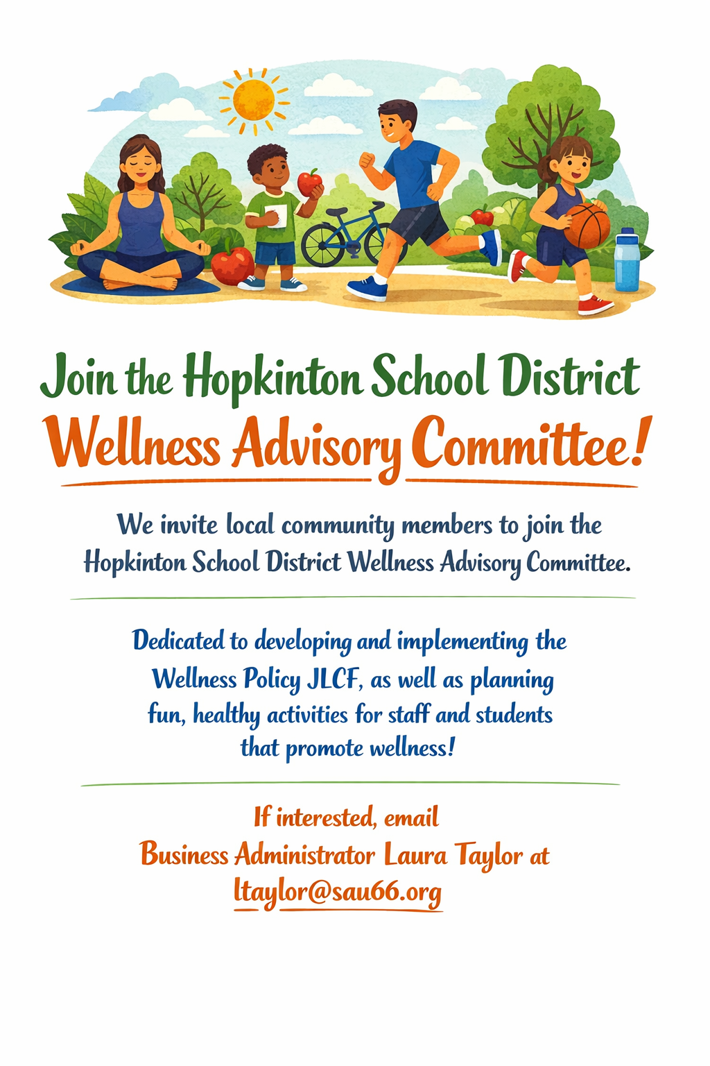 Invitation to join the Wellness Committee